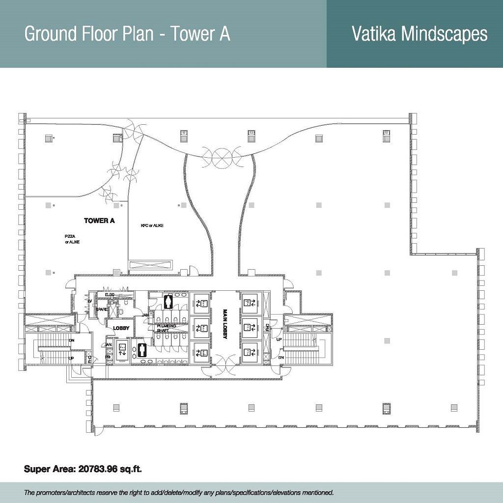 Ground Floor Plan - Tower A