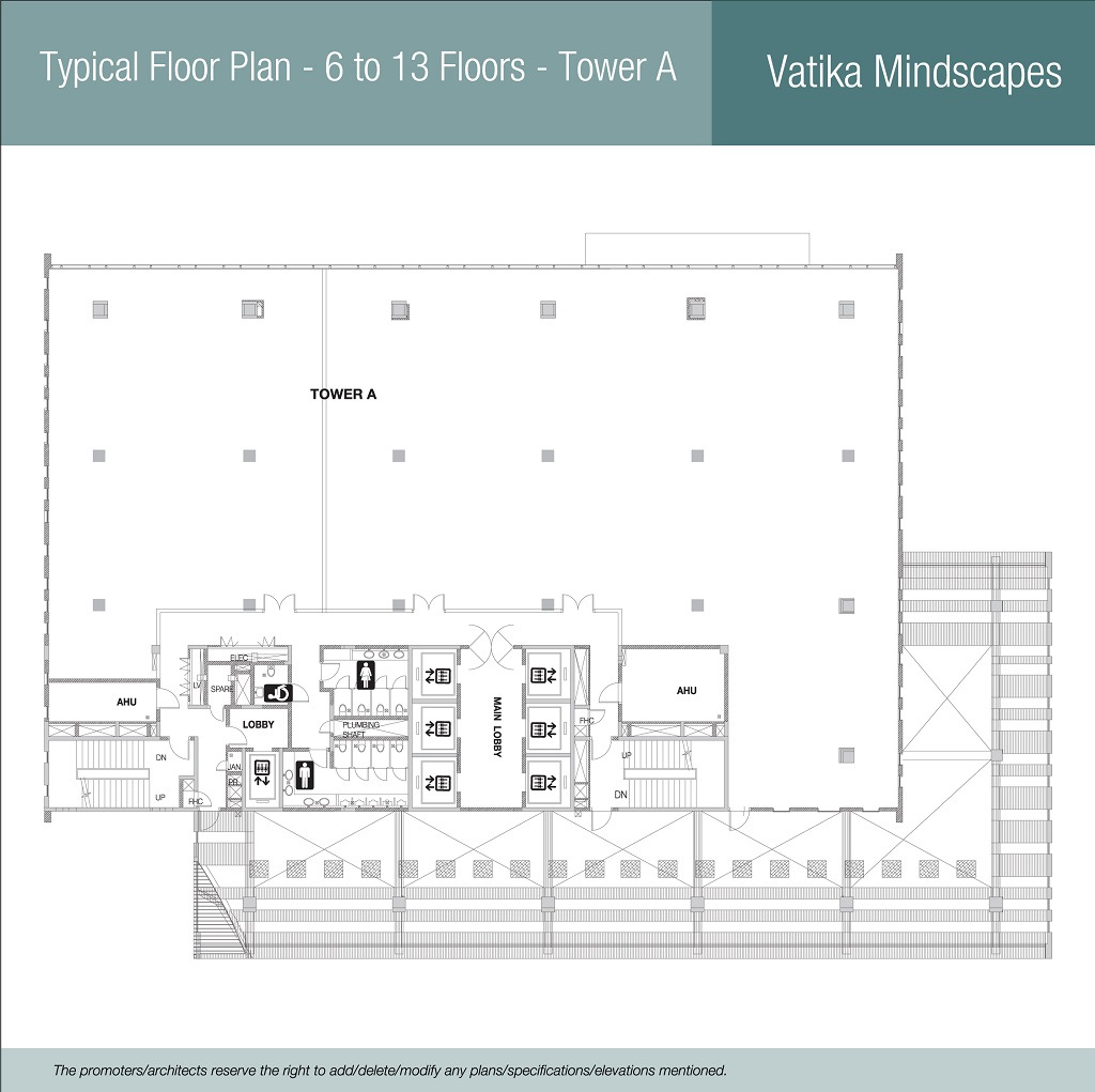 Typical Floor Plan - 6 to 13 floors - Tower A